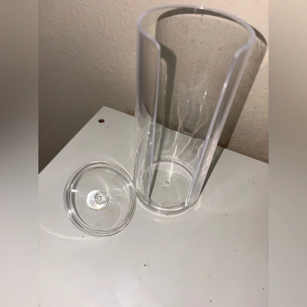Clear Acrylic Cotton Round Organizer